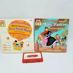 Mary Poppins Small World Walt Disney cinta de lectura larga para libros 12 15 DC casete - Imagen 1 de 7
