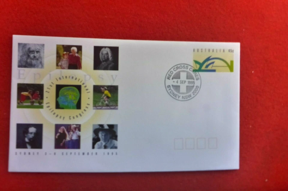Sobres preestampados de epilepsia 1995 cruz roja de Sydney matasellos Foto 1 de 1