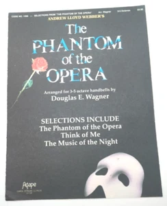 1991 The Phantom Of The Opera Three Songs Sheet Music For 3-5 Octave Handbells - Picture 1 of 4