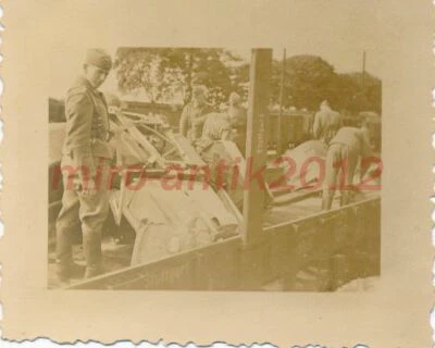 Foto, radio de Lw., Oels, piloto de caza alemán fue en el Bhf... 1939, 5026-556 - Imagen 1 de 2