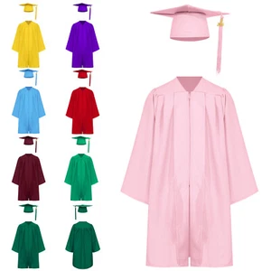 Kids Unisex 2025 Badge Tassel Attractive Graduation Uniform Set Unisex Festive - Picture 1 of 83