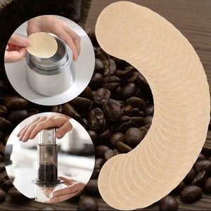 100Pcs Round Coffee Filter Paper Moka Pot Espresso Strainer 60mm 56 Tea / J3L6