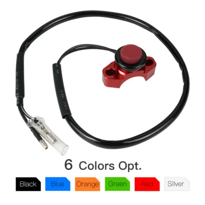 Motorcycle CNC Kill Starter Switch For Kawasaki Suzuki Honda Yamaha KTM Husaberg - Image 1 of 4
