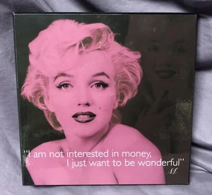 MARILYN MONROE Celebrity Quotes Sign Art 2009 By Target Home COOL - Picture 1 of 7