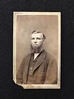 Antique Wilmington Ohio Handsome Man Civil War Era CDV Photo Card