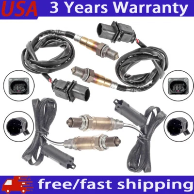 4pcs Oxygen O2 Sensor Upper+Lower For 2006 2007 2008 2009 2010 BMW M5 5.0L V10 - Image 1 of 4