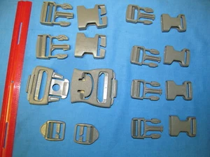 US GI MOLLE II BACKPACK REPLACEMENT / REPAIR BUCKLE SET- GREEN - NEW - Picture 1 of 6