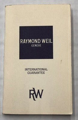 Raymond Weil RW International guarantee booklet - Image 1 of 3