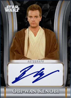 Tarjeta digital Obi-Wan Black Sapphire Signatures Legendary Topps Star Wars Trader Foto 1 de 4