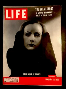 1955 LIFE Magazine - THE GREAT GRETA GARBO - Picture 1 of 2