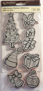 RECOLLECTIONS Cling Stamps - SWEET CHRISTMAS - 7 Stück - Bild 1 von 1