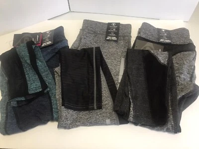 Lot Of 3 Womens Leggings Yoga Pants By Dunlop Stretch Comfort Cool Dry Reflector - Image 1 of 4