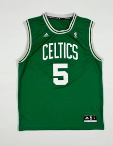 BOSTON CELTICS #5 KEVIN GARNETT NBA BASKETBALL ADIDAS SHIRT JERSEY MEN L GREEN - Picture 1 of 12