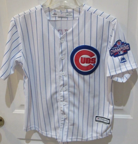 Chicago Cubs MLB Baseball Jersey women's Large Majestic sewn Kris Bryant 2016 WS Cover