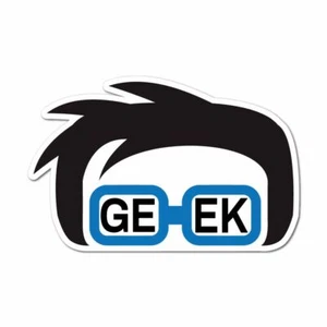 Geek Sticker Decal Funny Geek Nerd Science Genius - Picture 1 of 5