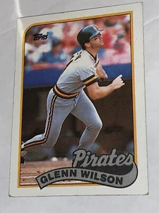 1989 Topps #293 Glenn Wilson Pittsburgh Pirates Baseball Card - Picture 1 of 2