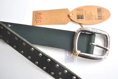 ESPRIT 36 mm breiter Leder Gürtel mit Lochmuster Gr. 93 bis 103 cm - Bild 1 von 2