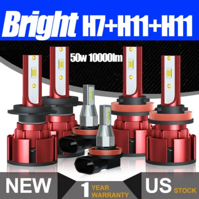 Faros LED haz alto/bajo + bombillas antiniebla 6X para Mazda MX-5 Miata 2006-2014 Foto 1 de 4