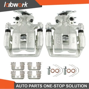Labwork Rear LH & RH Brake Caliper For 2008-2012 Honda Accord Acura w/ Bracket - Picture 1 of 12