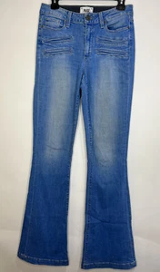 Paige Jeans Womens Size 27 Blue Light Wash Denim Flare High Rise Bell Canyon USA - Picture 1 of 11