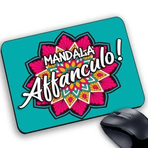 Tappetino Mouse Pad Mandala Affanculo Fanculo LOL spiritosa divertente - Imagen 1 de 5