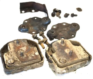 1987-1996 Ford F250 F350 7.5L 460 Engine Mount Bracket Set - Used OEM - Picture 1 of 9
