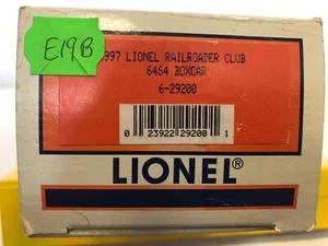 Scala O 1997 Lionel 6-29200 Lionel Railroader Club 6464 scatola auto nuova con scatola - Foto 1 di 2