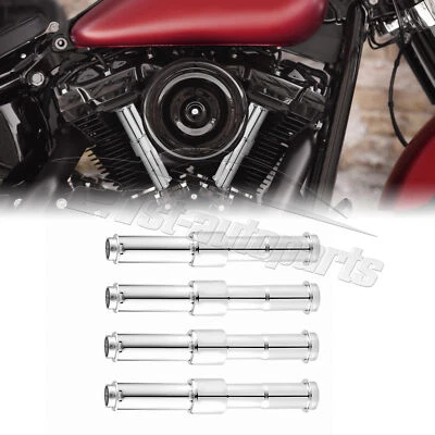 New Adjustable Pushrod Tube Chrome Kit For Harley-Davidson Twin Cam 1999-2017 - Image 1 of 4