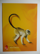 STAMPMART : HONG KONG CHINA YEAR OF THE MONKEY PRE-PAID MINT AIRMAIL POSTCARD
