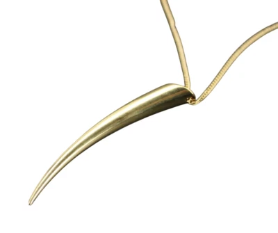 Michael Kors Collar Mujer Cadena Oro Cuerno MK Joyería Foto 1 de 4