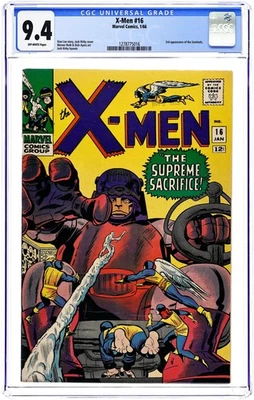Uncanny X-Men #16 CGC 9.4 1966 1278775016 - Image 1 of 2