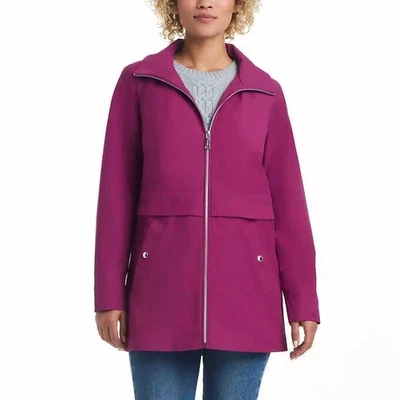 Vince Camuto Women's Chic Hooded Rain Jacket, Size L - Image 1 of 4