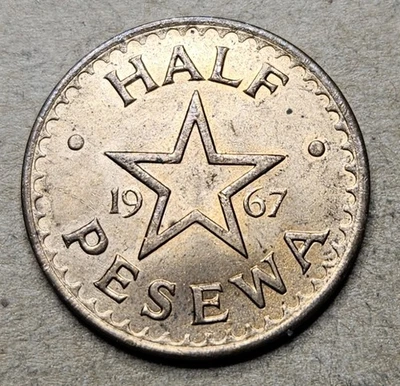 1967 Ghana Half Pesewa - KM# 12 - Bronze Coin - World Coin - Africa - Image 1 of 2
