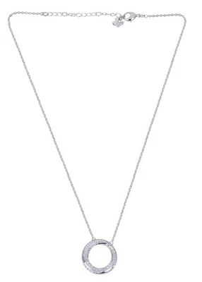 Swarovski Damen Crystal Anhänger Ring Hilt Kette Weiß Rhodiniert 5528929 - Bild 1 von 4