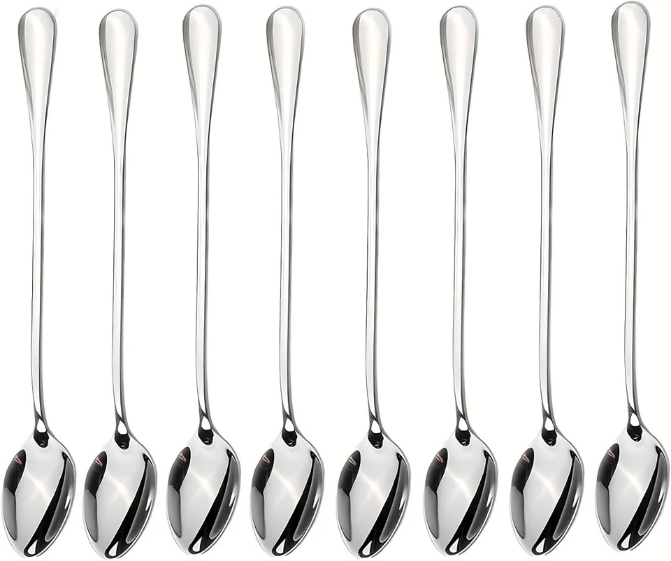Long-handled Ice Tea Spoon Cocktail Stir Spoons Stainless Steel Coffee Cream