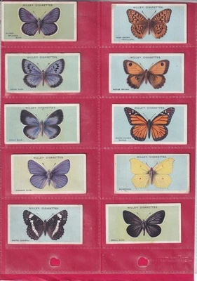 WILLS - BRITISH BUTTERFLIES - 1927 - 10 CARDS - LOW NUMBERS - Image 1 of 2
