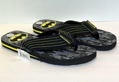 Batman Beach Flip Flops Men’s Size 7/8 DC Comics Slip On Sandals Super Hero - Image 1 of 4