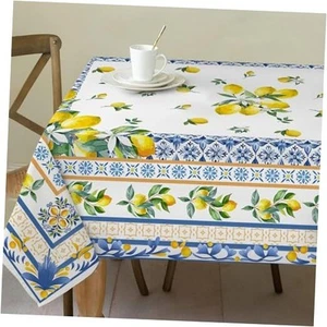 Lemon Tablecloth 60x120 for Recatangle Table - Summer Decor for Home - Yelloe  - Picture 1 of 8