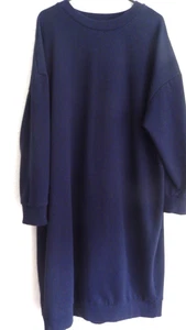 Felpa/Vestito Lungo Tu Donna Navy Molto Largo - Taglia 10 - Foto 1 di 2