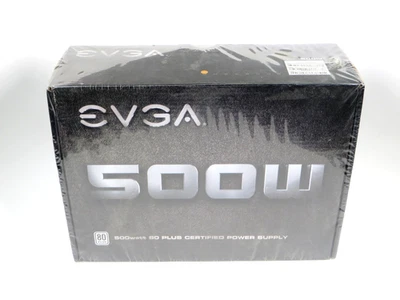 EVGA 100-W1-0500-KR 500W 80Plus Bronze Certified Power Supply / Sealed - Image 1 of 4