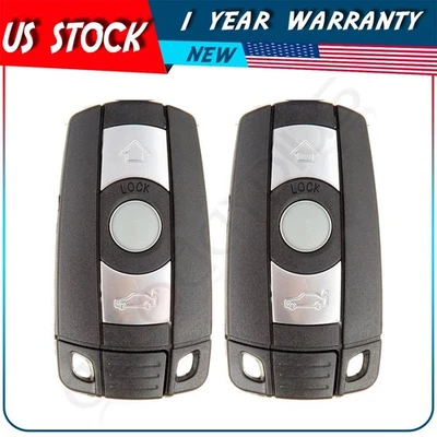 2 Remote Car Key Fob for BMW 325i 328i 2006 2007 2008 2009 2010 2011 3 Buttons - Image 1 of 4