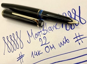 MINT MONTBLANC MEISTERSTÜCK 22 Fountain Pen- OM Nib-RESTORED-Piston- 144 146 149 - Picture 1 of 20
