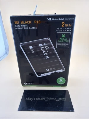NEW Western Digital BLACK P10 Game Drive for Xbox 2TB External USB 3.2 - Image 1 of 4
