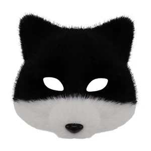 Halloween Fox Mask Eyewear Half Face Animal Mask for Dress up Party Festival - Picture 1 of 42