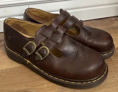 Zapato Mary Jane Dr Martens 8065 Vintage Años 90 Talla 9 Hecho en Inglaterra Foto 1 de 4