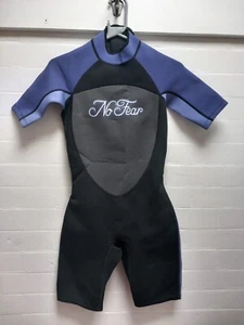 NO FEAR Shorty Wetsuit Womens Size 8 Excellent Condition Purple Black - Picture 1 of 11