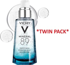 Vichy Mineral 89 Daily Booster 50ml Twin Pack – BBD 12/2026 Plumping Serum - Picture 1 of 10