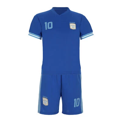 BLACKSHIRT COMPANY GMBH Argentinien Kinder Sport Trikot Set - Fußball WM EM Fan Zweiteiler Argentina