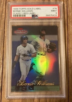 1998 Topps Gold Label Class 1 Res Label Bernie Williams /100 Psa 9 #76 - Image 1 of 2