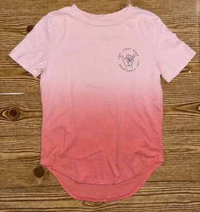 Art Class Boys' Short Sleeve Dip Dye Pink Size Small (6/7) - Picture 1 of 14